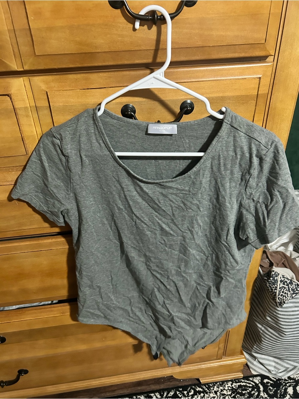 Madewell Heather Gray Scoop-Neck Short Sleeve Tee